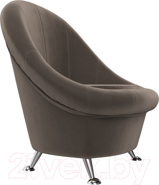 Изображение товара Кресло мягкое Лига Диванов 252 / 105536 (велюр, коричневый)