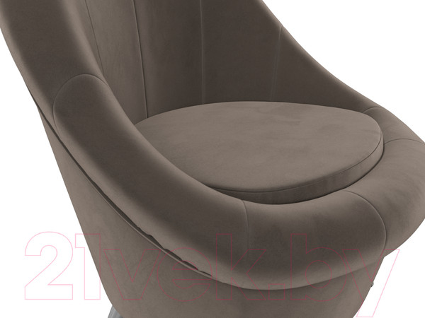 Изображение товара Кресло мягкое Лига Диванов 252 / 105536 (велюр, коричневый)