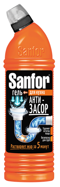 Изображение товара Средство для устранения засоров Sanfor Для кухни (750г)