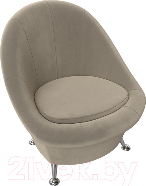 Изображение товара Кресло мягкое Лига Диванов 252 / 105540 (микровельвет, бежевый)