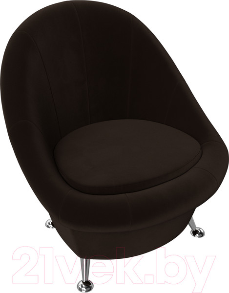 Изображение товара Кресло мягкое Лига Диванов 252 / 105542 (микровельвет, коричневый)