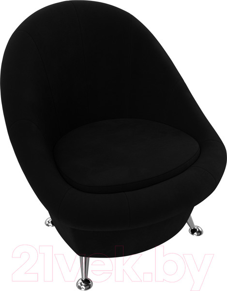 Изображение товара Кресло мягкое Лига Диванов 252 / 105544 (микровельвет, черный)