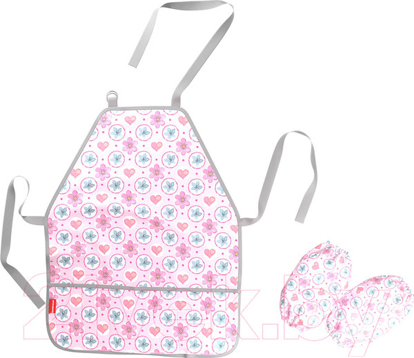 Изображение товара Фартук для творчества Erich Krause Pink Flowers / 48289