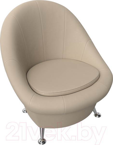 Изображение товара Кресло мягкое Лига Диванов 252 / 28238 (экокожа, бежевый)