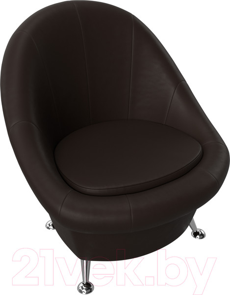 Изображение товара Кресло мягкое Лига Диванов 252 / 28242 (экокожа, коричневый)