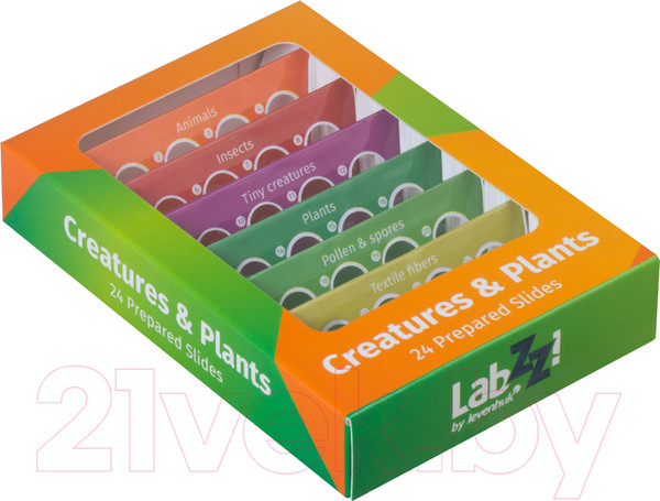 Изображение товара Набор микропрепаратов Levenhuk LabZZ CP24 / 72870 (существа и растения)