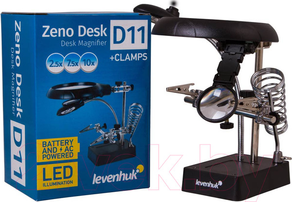 Изображение товара Лупа универсальная Levenhuk Zeno Desk D11 / 70445