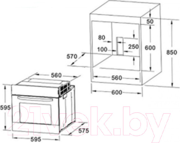 Изображение товара Электрический духовой шкаф Akpo PEA 7009 MRT IV