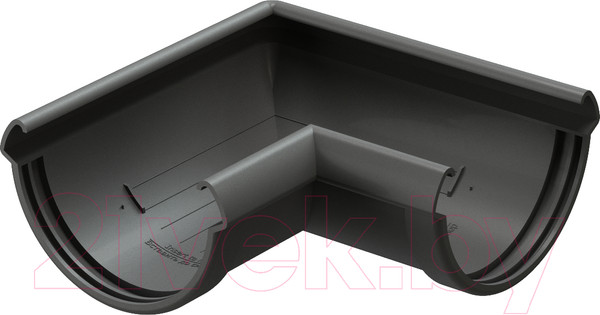 Изображение товара Угол желоба Docke Lux 90 градусов (графит)