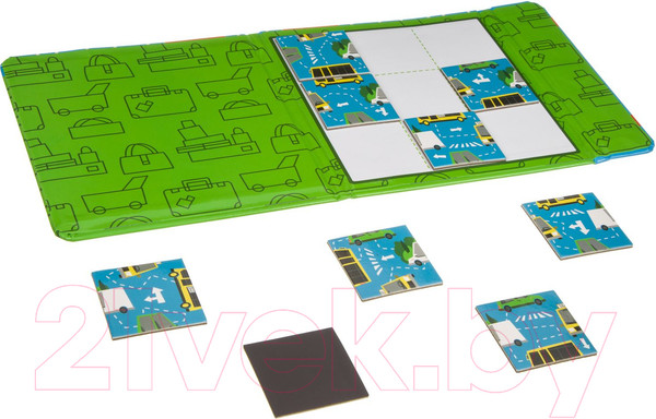 Изображение товара Развивающая игра Bondibon Магнитный пазл. Машинки / BB3561