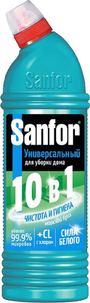 Изображение товара Универсальное чистящее средство Sanfor Universal Морской бриз 10в1 (750мл)