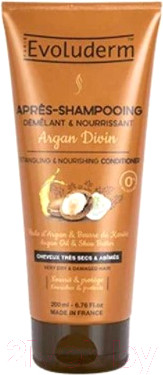 Изображение товара Кондиционер для волос Evoluderm Argan Divin Detangling&Nourishing с маслами д/сухих и поврежд. (200мл)