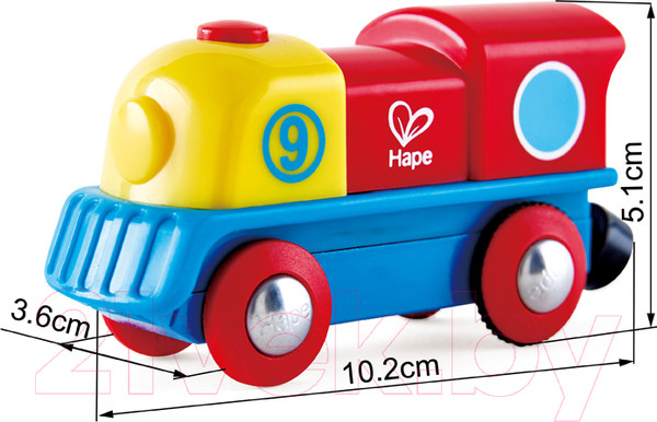 Изображение товара Локомотив игрушечный Hape Маленький храбрый паровоз / E3820-HP