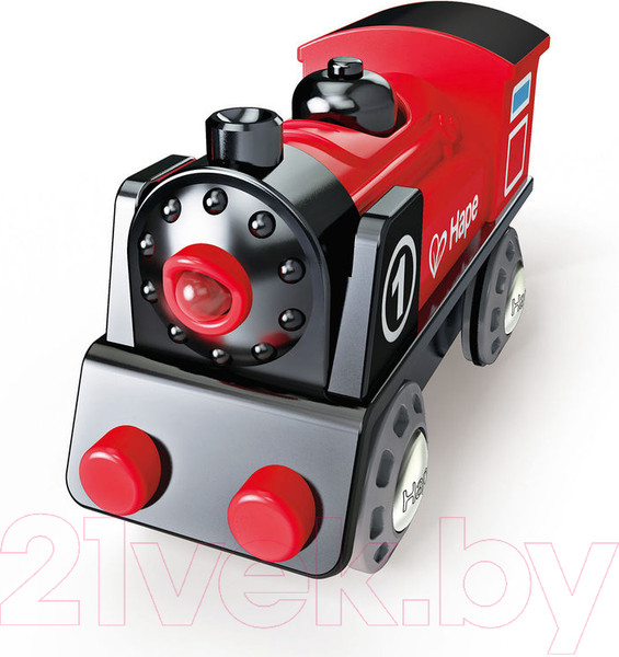 Изображение товара Локомотив игрушечный Hape Паровоз со светом на батарейках / E3703-HP
