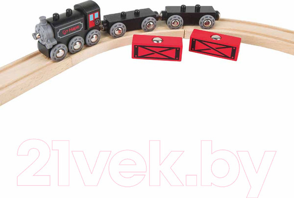 Изображение товара Локомотив игрушечный Hape Товарный поезд / E3717-HP