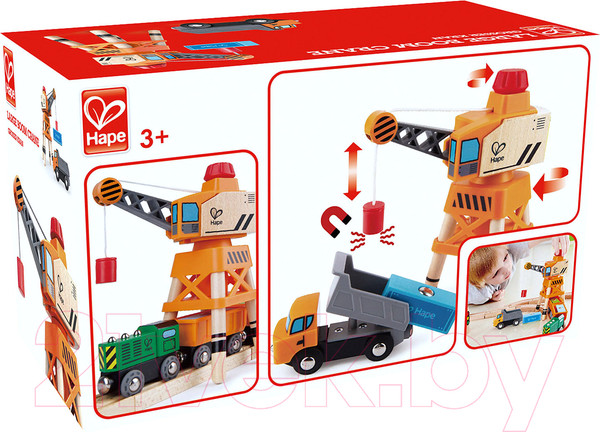 Изображение товара Кран игрушечный Hape Большой стреловой кран / E3715-HP