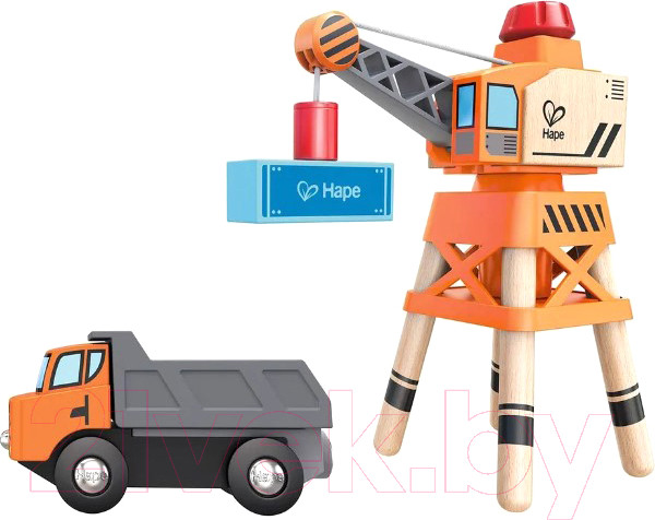 Изображение товара Кран игрушечный Hape Большой стреловой кран / E3715-HP