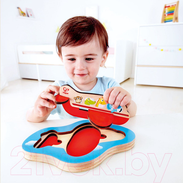 Изображение товара Развивающая игрушка Hape Вкладыши. 3D Самолет / E1611-HP