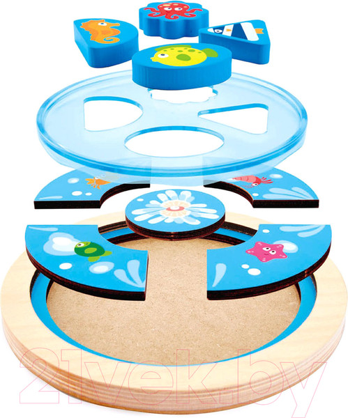 Изображение товара Развивающая игрушка Hape Вкладыши. Глубоководные существа / E1604-HP