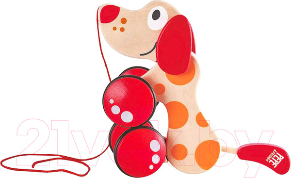 Изображение товара Игрушка-каталка Hape Собачка Пепе / E0347-HP