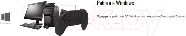 Изображение товара Геймпад Ritmix GP-063BTH (черный/синий)