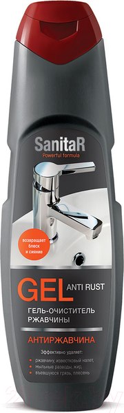 Изображение товара Средство для удаления известковых отложений SANITA Антиржавчина гель (500мл)
