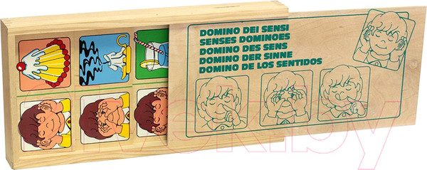 Изображение товара Развивающая игра ЛЭМ Домино. Органы чувств / 1505