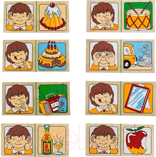 Изображение товара Развивающая игра ЛЭМ Домино. Органы чувств / 1505