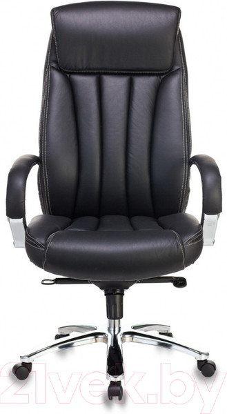 Изображение товара Кресло офисное Бюрократ T-9922SL/BLACK (кожа черный/хром)