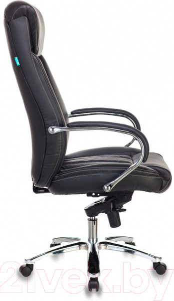 Изображение товара Кресло офисное Бюрократ T-9922SL/BLACK (кожа черный/хром)