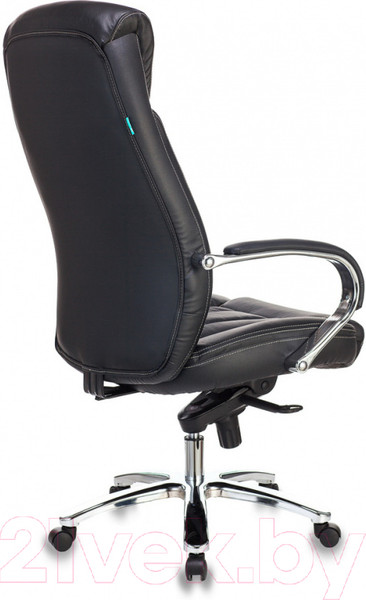 Изображение товара Кресло офисное Бюрократ T-9922SL/BLACK (кожа черный/хром)