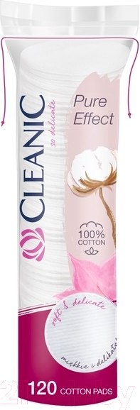 Ватные диски Cleanic Pure Effect (120шт)