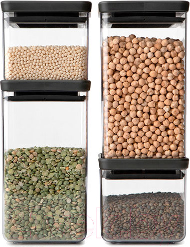 Изображение товара Набор контейнеров Brabantia Tasty+ / 122422 (4шт, серый)