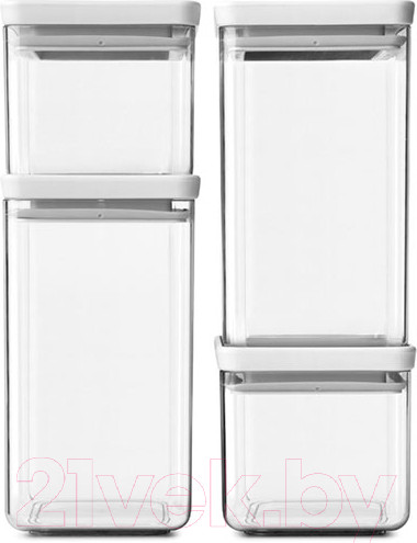 Изображение товара Набор контейнеров Brabantia Tasty+ / 122569 (4шт, светло-серый)
