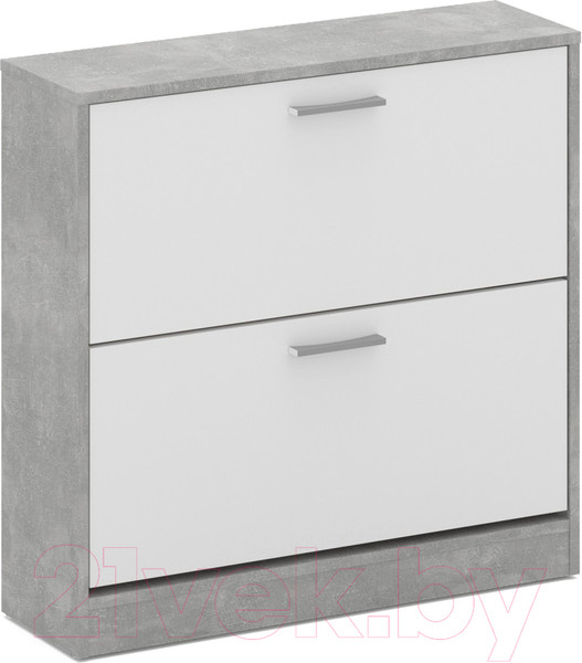 Изображение товара Тумба для обуви Империал 600 2-х дверная (ателье светлый/белый)