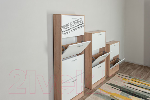 Изображение товара Тумба для обуви Империал 600 3-х дверная (дуб сонома)