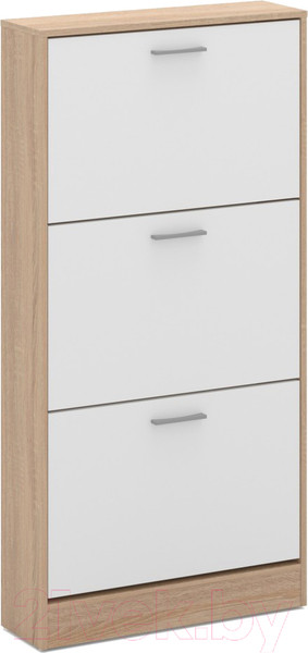 Изображение товара Тумба для обуви Империал 600 3-х дверная (дуб сонома/белый)