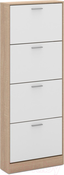 Изображение товара Тумба для обуви Империал 600 4-х дверная (дуб сонома/белый)