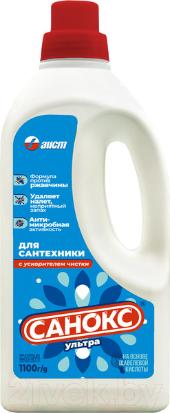 Изображение товара Чистящее средство для ванной комнаты Санокс Ультра Для сантехники (1.1кг)