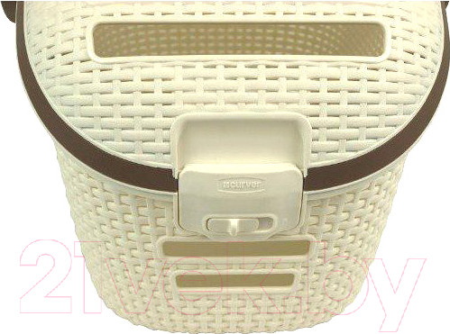 Изображение товара Переноска для животных Curver Pet Carrier Vint 00616-P16-00 / 198861 (кремовый/коричневый)