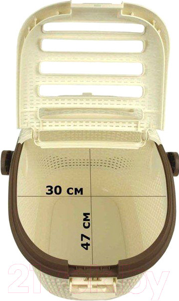 Изображение товара Переноска для животных Curver Pet Carrier Vint 00616-P16-00 / 198861 (кремовый/коричневый)
