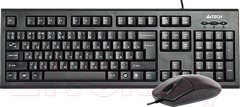 Изображение товара Комплект клавиатура и мышь A4Tech KR-8520D (черный)