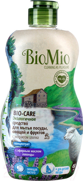 Изображение товара Средство для мытья посуды BioMio Лаванда (450мл)