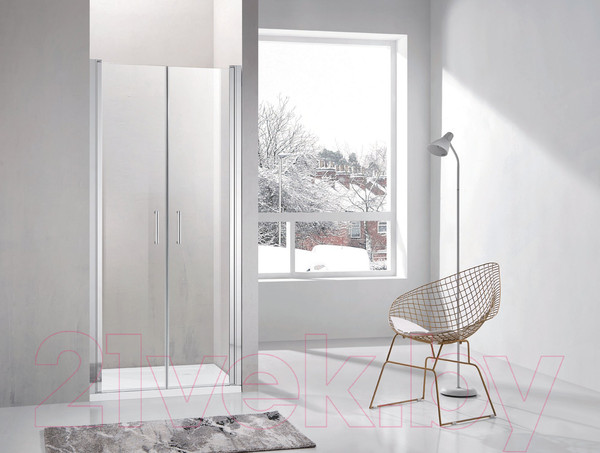 Изображение товара Душевая дверь Adema НАП ДУО-80 / NAP DUO-80 (прозрачное стекло)