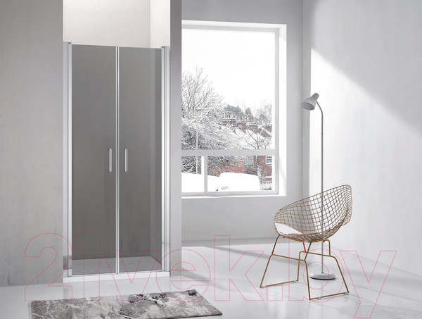 Изображение товара Душевая дверь Adema НАП ДУО-90 / NAP DUO-90 (тонированное стекло)