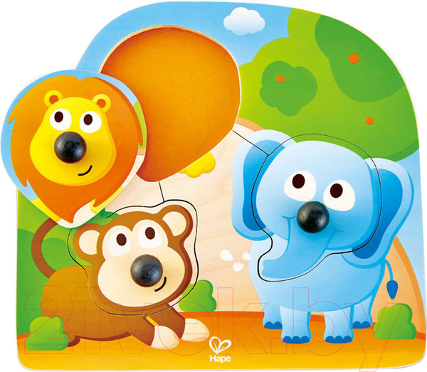 Изображение товара Развивающая игрушка Hape Большие носы. Джунгли / E1310-HP