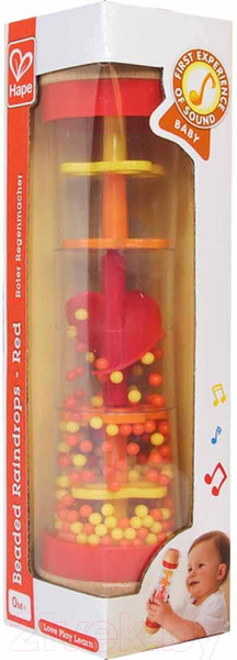 Изображение товара Развивающая игрушка Hape Бисерный дождь / E0327-HP (красный)
