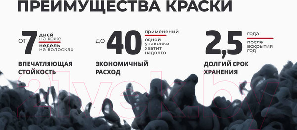 Изображение товара Краска для бровей Bronsun Для бровей и ресниц №3 иссиня-черный (15мл)