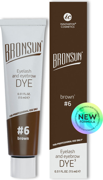 Изображение товара Краска для бровей Bronsun Для бровей и ресниц №6 коричневый (15мл)