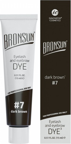 Изображение товара Краска для бровей Bronsun Для бровей и ресниц №7 темно-коричневый (15мл)